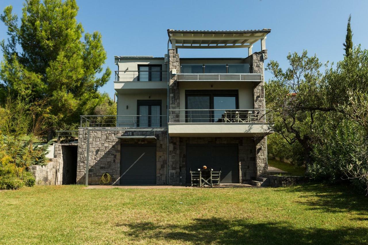 Olivia Estate Villa With Private Swimming Pool Elia Nikitis Extérieur photo
